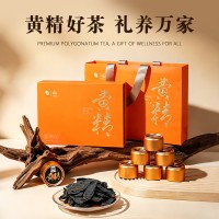 厂家直供黄精九晒九蒸九制药材鲜制熟辟谷会销小罐装礼盒装黄精茶